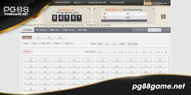 Thống kê những cặp số xuất hiện nhiều và ít lần nhất